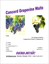 Concord Grapevine Waltz Orchestra sheet music cover